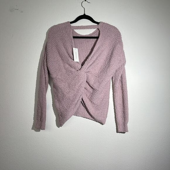 PINK ROSE Light Pink Knit Sweater Size Small - Picture 4 of 10